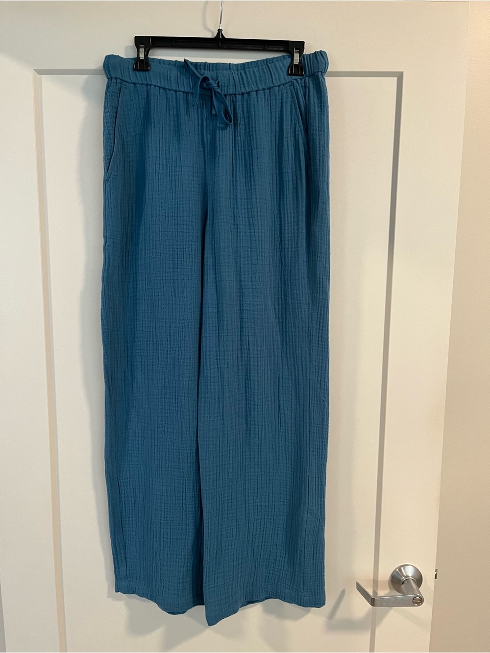 Eileen Fisher Organic Cotton Lofty Gauze Straight Pant-NWOT-size Small